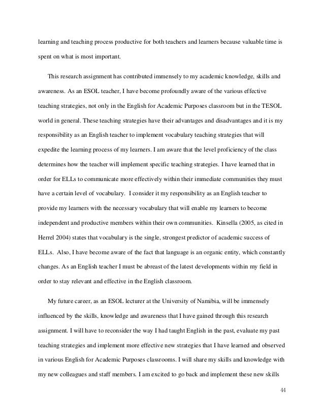 thesis on vocabulary teaching strategies
